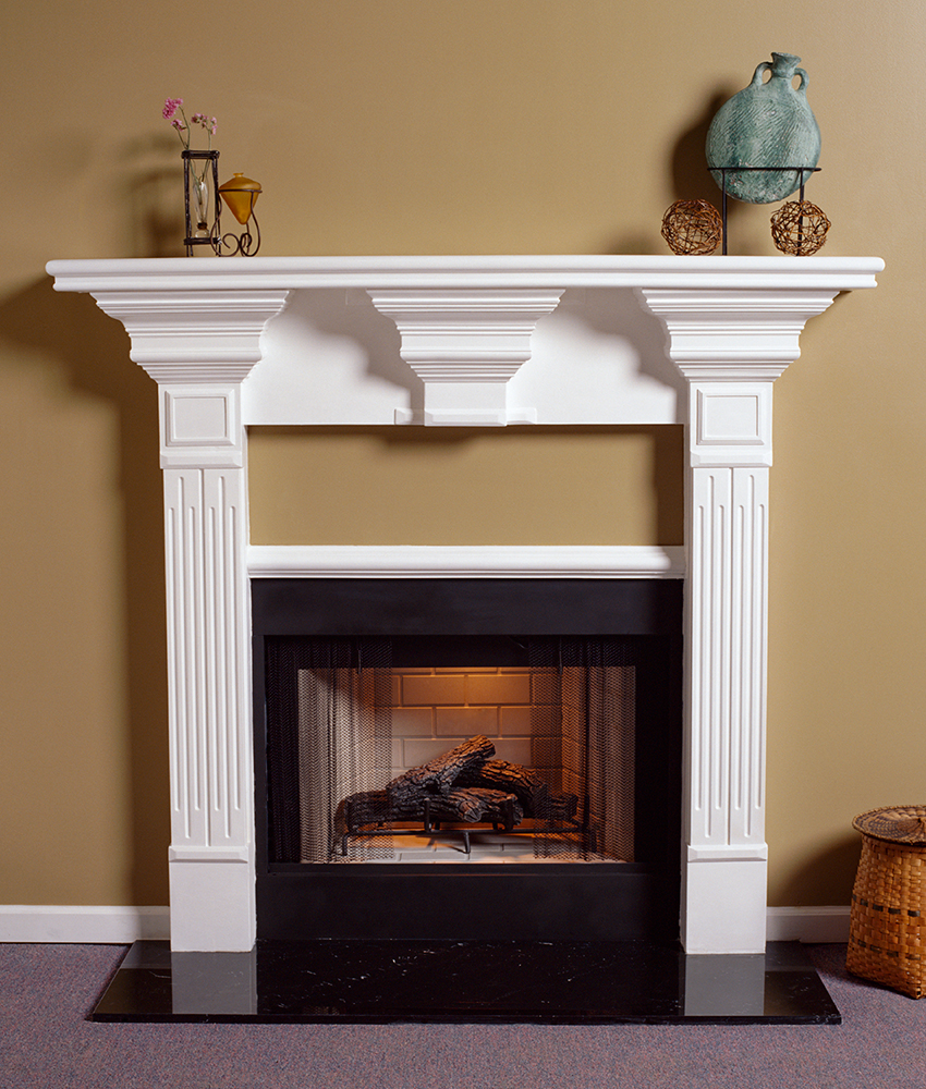 Avondale A Plaster Fireplace Mantel - Image